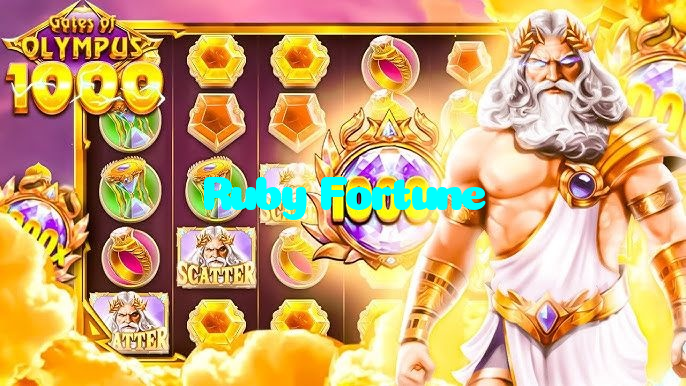 Ruby Fortune casino presented on mobile device in Pakistan with slots and live games